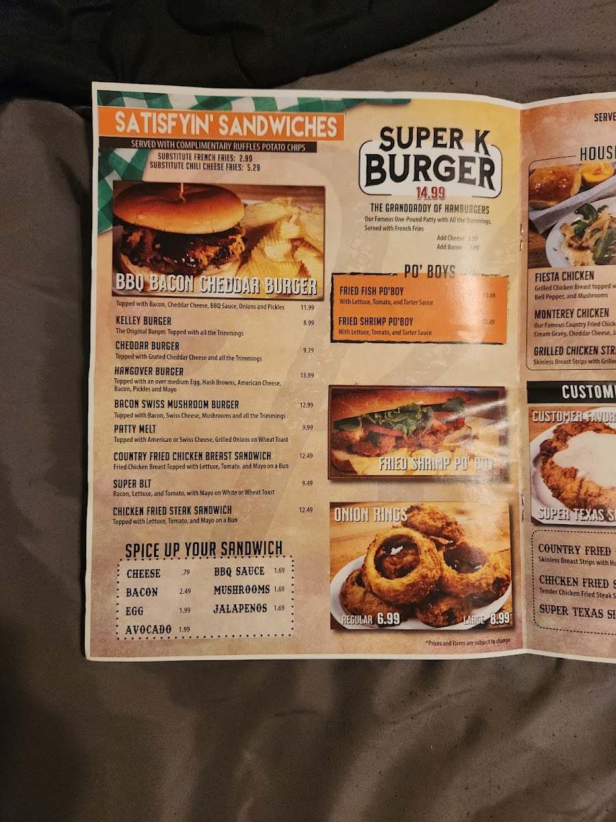 Kelley's Country Cooking Menu - Image 6